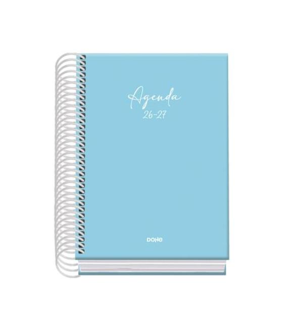 Dohe agenda escolar basic serenity a6 espiral dp cartón forrado azul 2026-2027