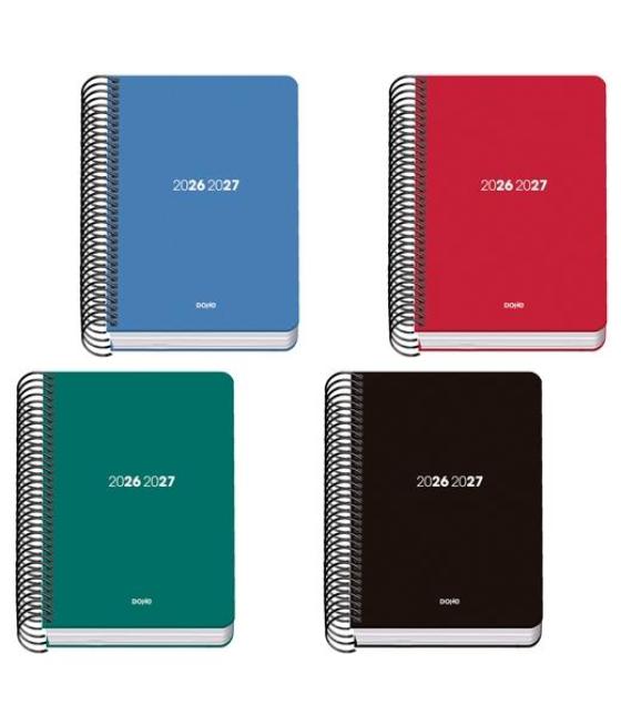 Dohe agenda escolar basic element a6 espiral dp polipropileno colores surtidos 2026-2027