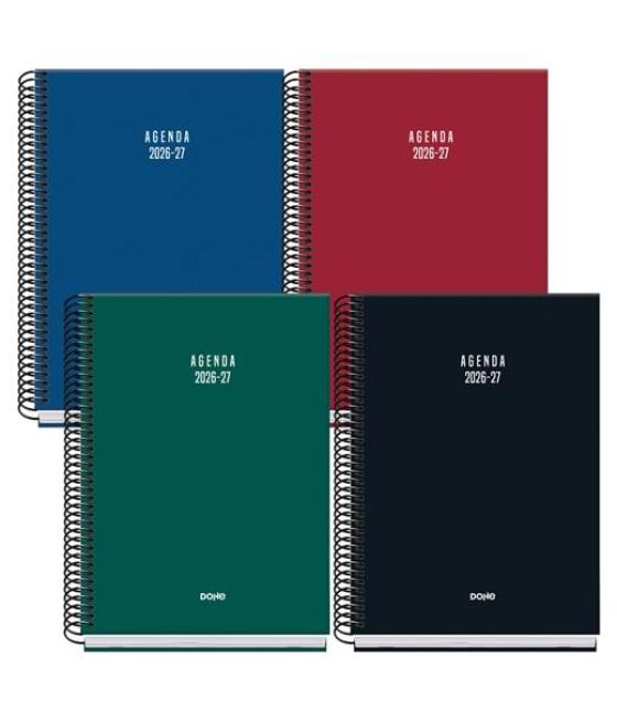 Dohe agenda escolar basic colour vibes a5 espiral dp cartón forrado colores surtidos 2026-2027