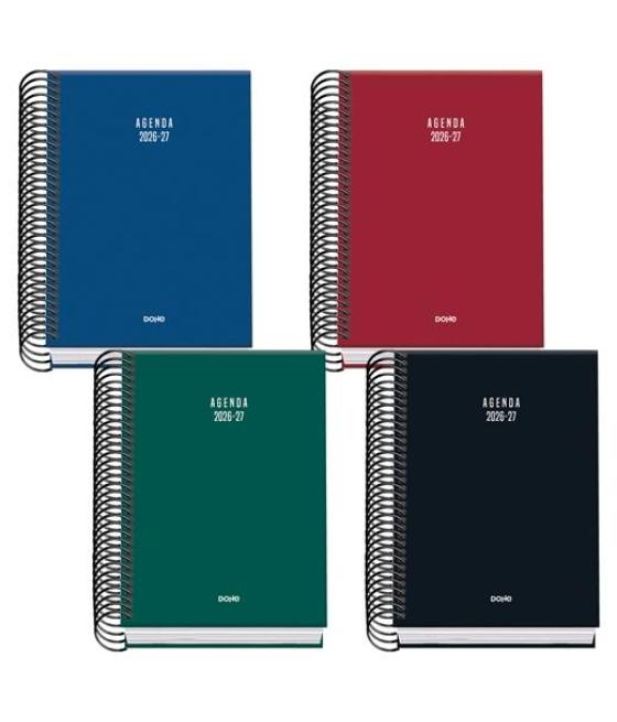 Dohe agenda escolar basic colour vibes a6 espiral dp cartón forrado colores surtidos 2026-2027
