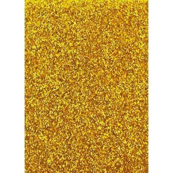 Fama goma eva 50x70cm grosor 2mm glitter oro