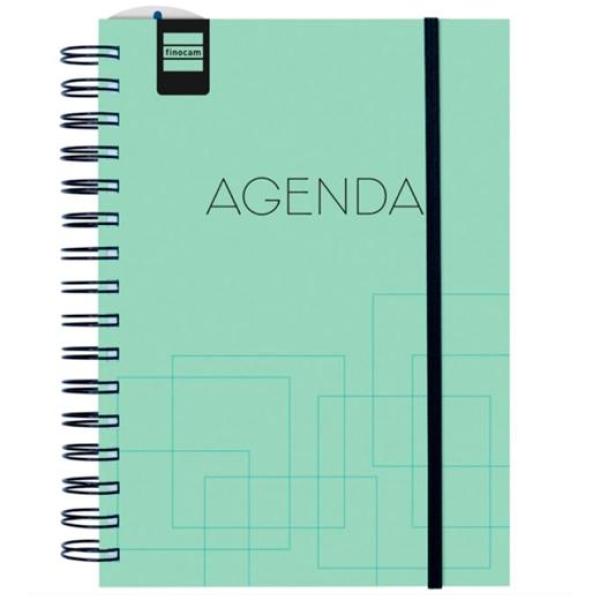 Finocam agenda institut para estudiantes espiral 4º-155x215mm svv turquesa curso 2026-2027