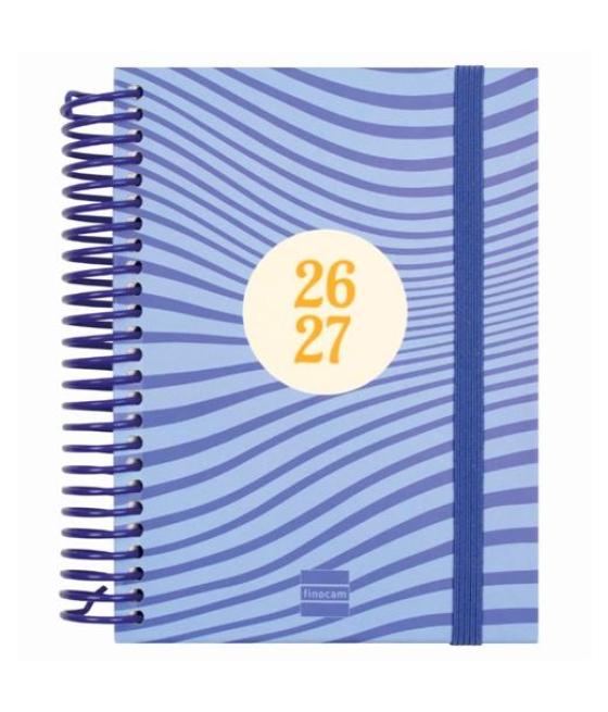 Finocam agenda diva para estudiantes espiral 8º-120x164mm 1dp olas curso 2026-2027