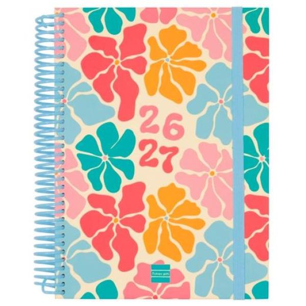 Finocam agenda diva para estudiantes espiral 4º-155x212mm 1dp spring curso 2026-2027