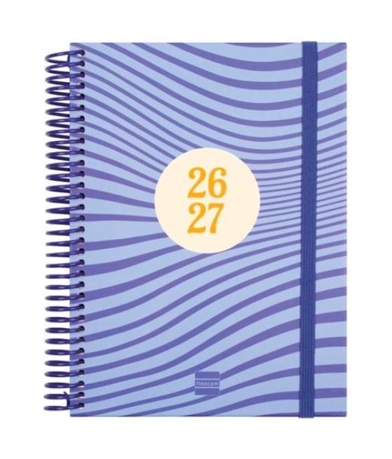 Finocam agenda diva para estudiantes espiral 4º-155x212mm 1dp olas curso 2026-2027