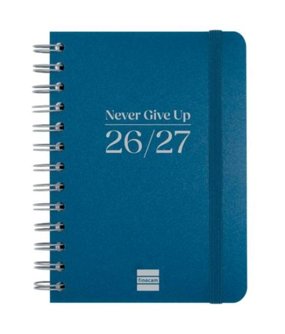 Finocam agenda cosmo flex para estudiantes espiral 8º-120x169mm svh azul curso 2026-2027