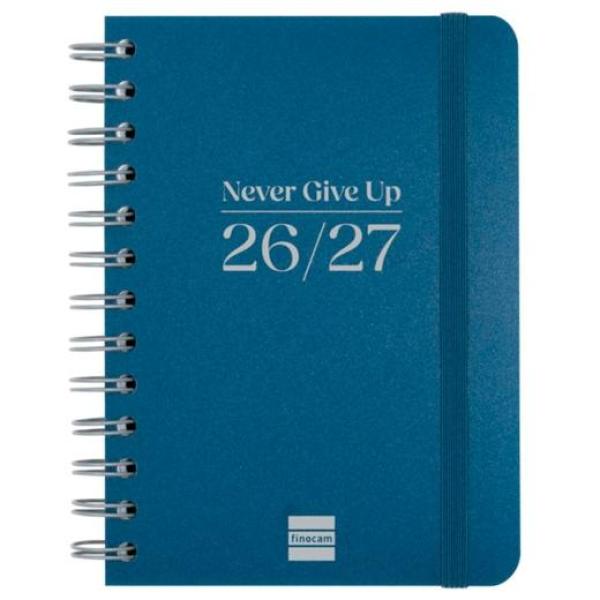 Finocam agenda cosmo flex para estudiantes espiral 8º-120x169mm svh azul curso 2026-2027