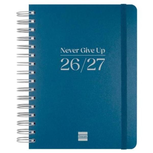 Finocam agenda cosmo flex para estudiantes espiral 4º-155x212mm 1dp azul curso 2026-2027