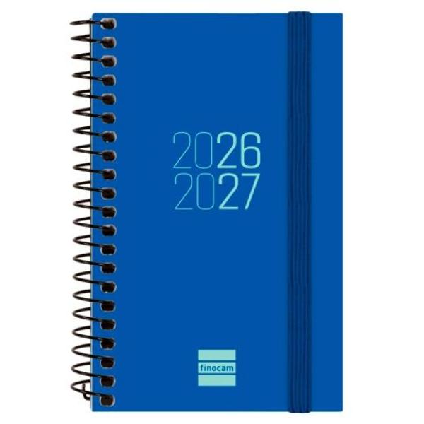 Finocam agenda espir para estudiantes espiral e3-79x127mm svh azul curso 2026-2027