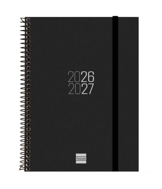 Finocam agenda espir para estudiantes espiral e10-155x212mm svh negro curso 2026-2027