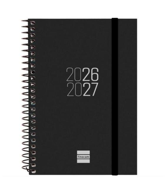 Finocam agenda espir para estudiantes espiral e8-120x171mm svh negro curso 2026-2027