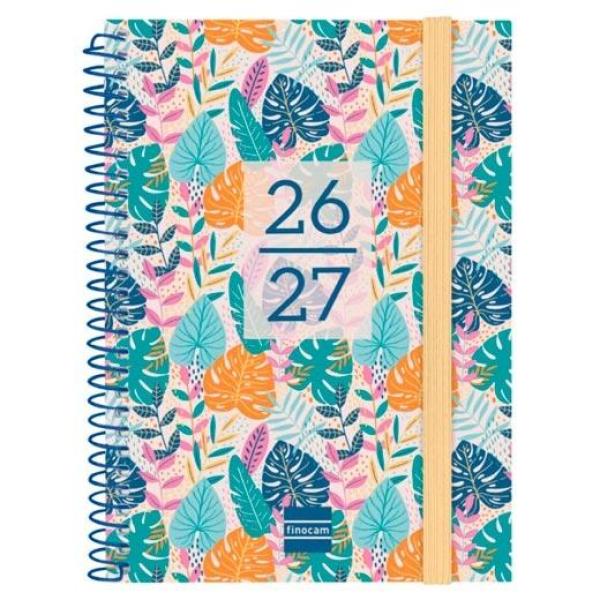 Finocam agenda secundaria para estudiantes espiral 8º-120x164mm svh tropical curso 2026-2027