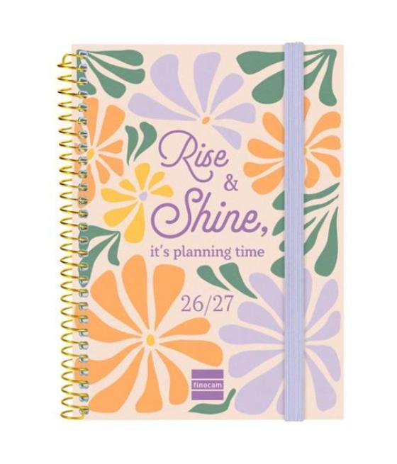 Finocam agenda secundaria para estudiantes espiral 8º-120x164mm svh shine curso 2026-2027