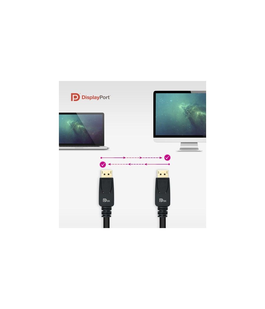 Nanocable 10.15.2503 cable DisplayPort 3 m Negro - Imagen 6
