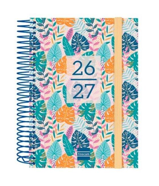 Finocam agenda secundaria para estudiantes espiral 8º-120x164mm 1dp tropical curso 2026-2027