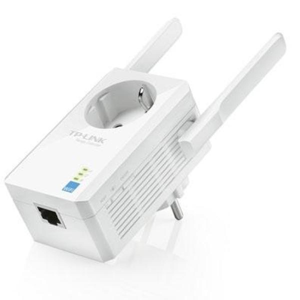 Tp-link extensor de cobertura wifi tp-link wa860re de pared 300mb passthrough 1 puerto lan wps 2 antenas fijas