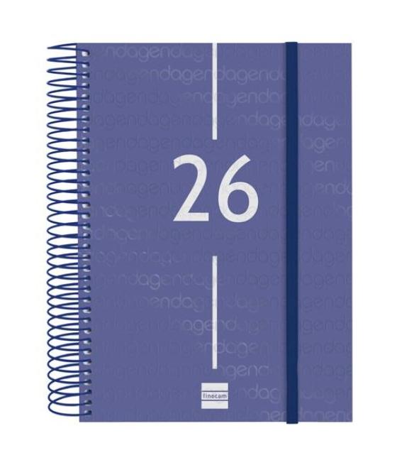 Finocam agenda espiral year e10-155x212mm 1dp tapa pp azul 2026