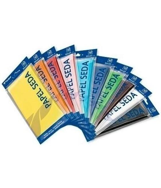 Sadipal papel de seda para manualidades 50x75cm violeta bolsa 26 hojas