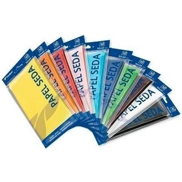 Sadipal papel de seda para manualidades 50x75cm violeta bolsa 26 hojas