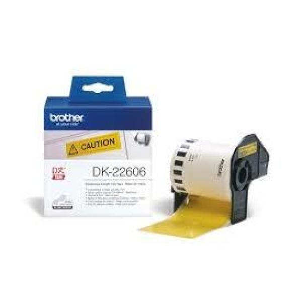 Brother cinta continua de película plastica - amarillo - 62mmx15,24m