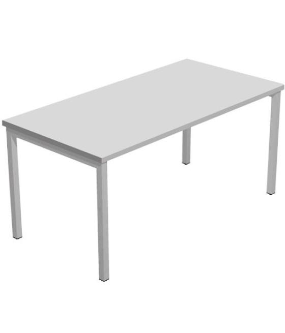 Artexport mesa escritorio venere 140 con 4 patas de metal 40x40mm tablero 22mm gris