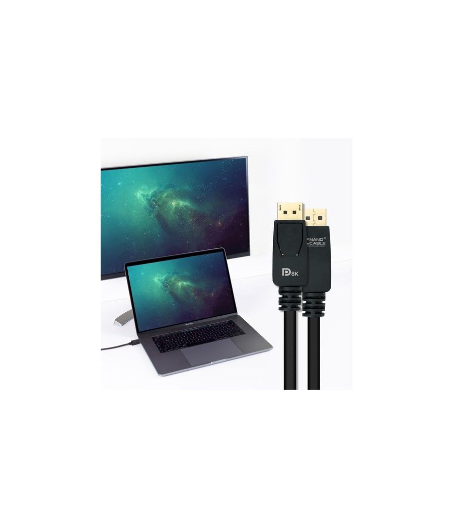 Nanocable 10.15.2503 cable DisplayPort 3 m Negro - Imagen 7