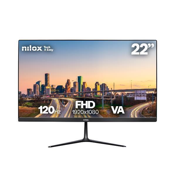 Nilox monitor desktop va 22" 4ms fhd 1920x1080 120hz 16:9 vga/hdmi negro