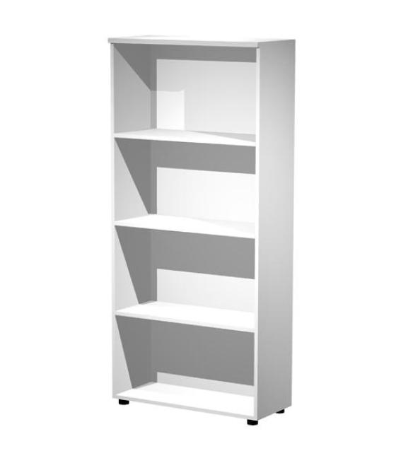 Artexport estantería alta presto abierta 3 estantes 22mm con trasera blanco