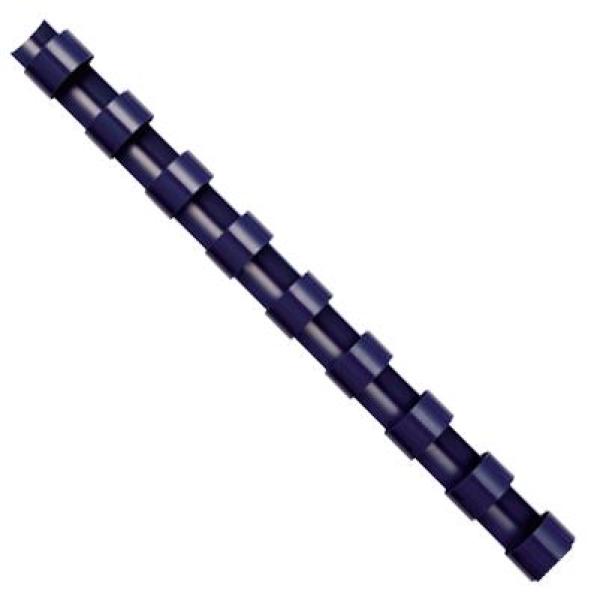 Fellowes canutillo 6mm plástico azul pack 100 ud