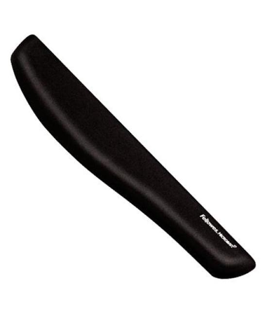 Fellowes reposamuñecas para teclado foam fusion plushtouch negro