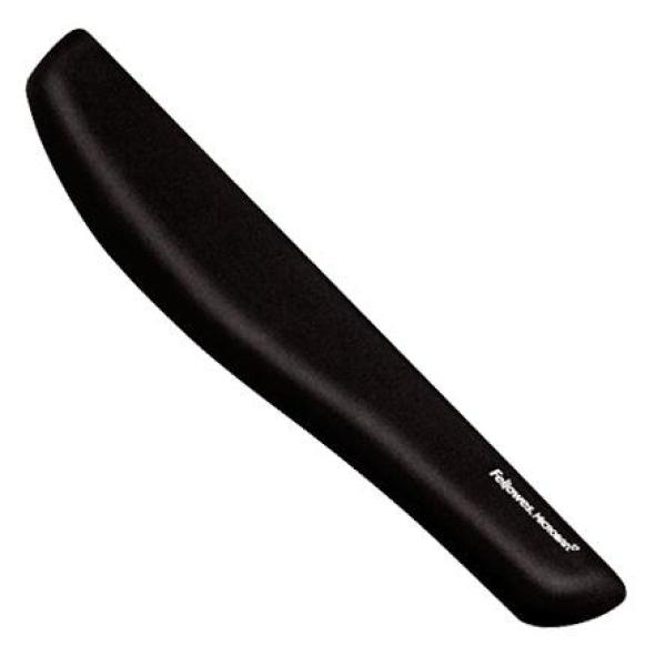 Fellowes reposamuñecas para teclado foam fusion plushtouch negro