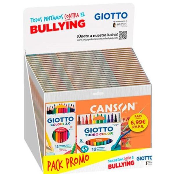 Giotto pack promo dibujo contra el bulling expositor 20 ud