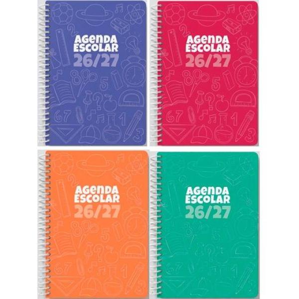 Didex agenda escolar a5 1dp tapa pp espiral c/surtidos 2026-27