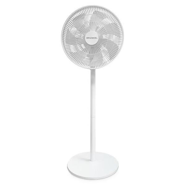 Grunkel ventilador de pie 25w regulable ultrasilencioso programable 12 velocidades blanco