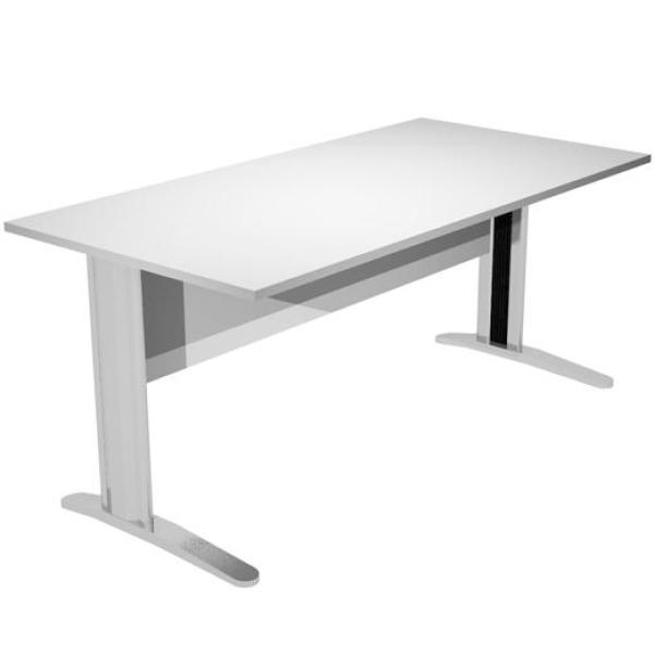 Artexport mesa escritorio presto 140 con patas de metal tablero 22mm gris