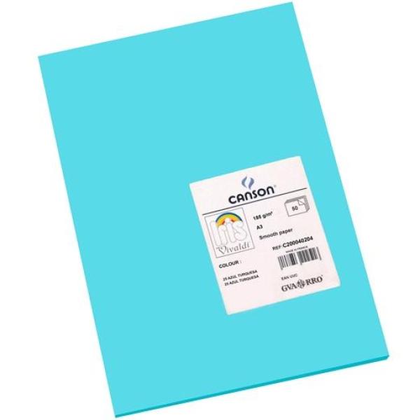 Iris cartulina 297x420mm 185gr azul turquesa -50u-