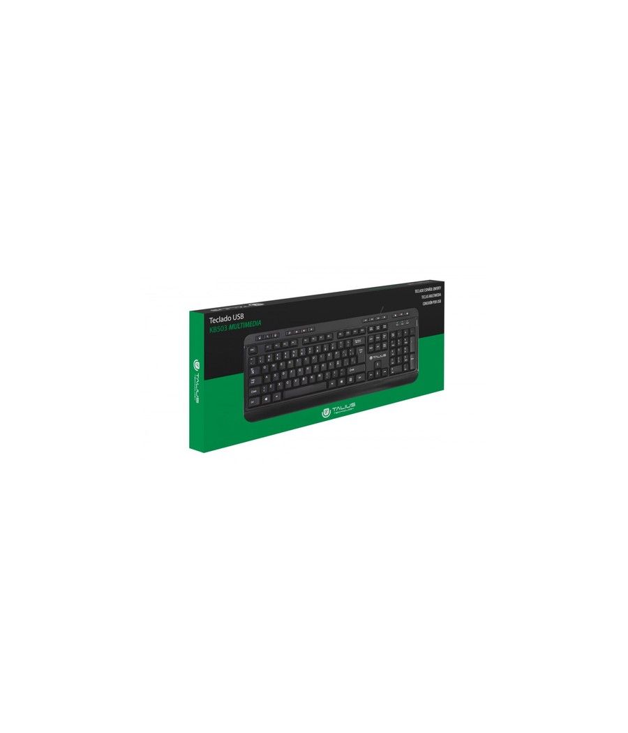 TALIUS KB503 teclado USB QWERTY Inglés, Español Negro - Imagen 2