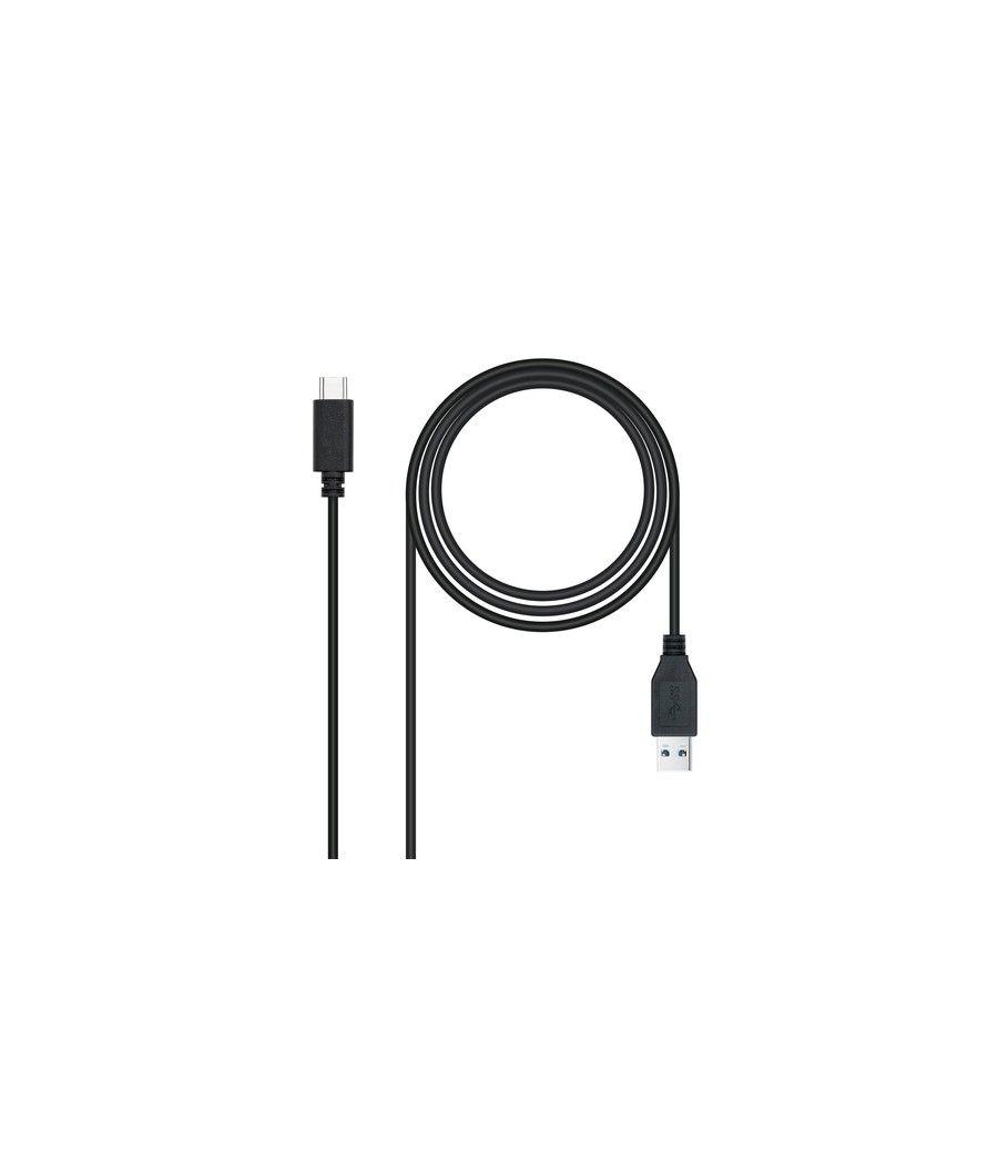 Nanocable Cable USB 3.1 Gen2 10Gbps 3A, tipo USB-C/M-A/M, negro, 0.5 m - Imagen 1