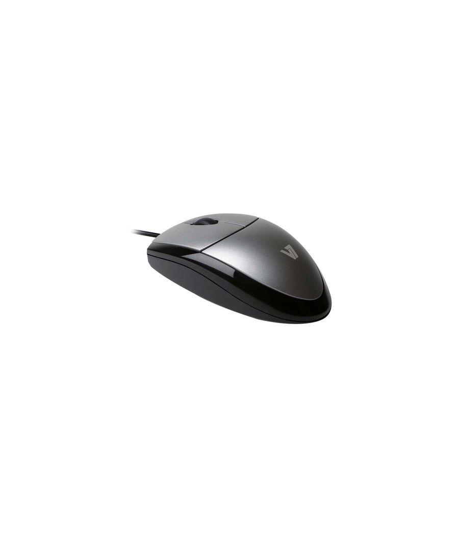 V7 MOUSE OPTICAL BLK/SIL RETAIL - Imagen 1