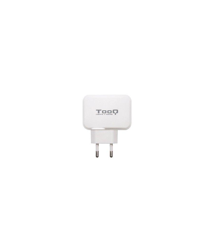 TooQ Cargador de Pared doble puerto USB-C + USB A, 27W - Imagen 2