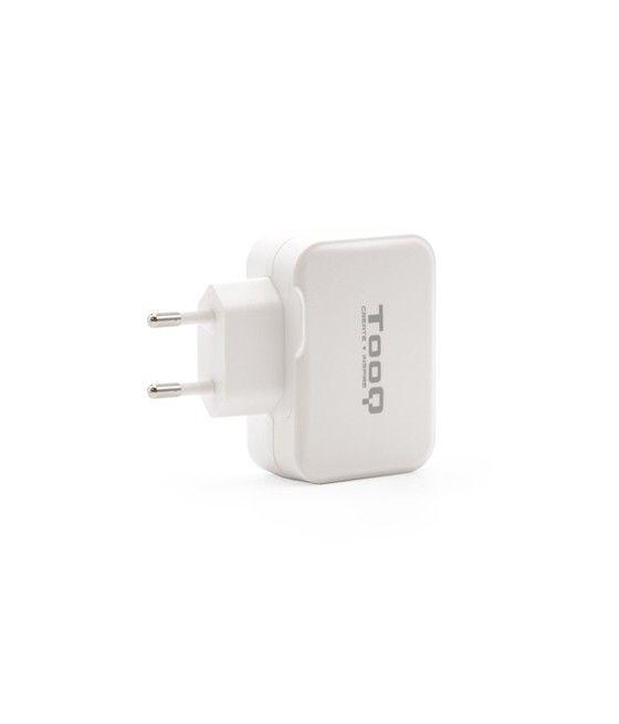 TooQ Cargador de Pared doble puerto USB-C + USB A, 27W - Imagen 4