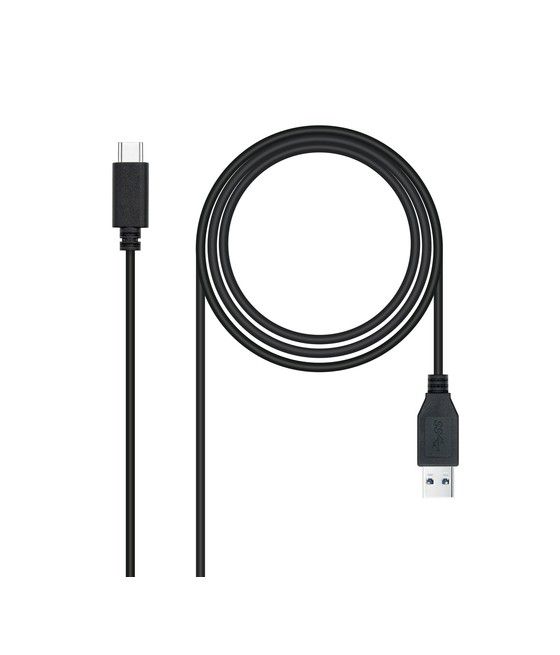 Nanocable Cable USB 3.1 Gen2 10Gbps 3A, tipo USB-C/M-A/M, negro, 1.5 m - Imagen 1