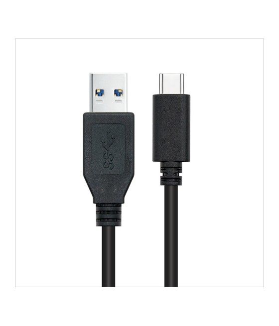 Nanocable - cable usb 3.1 gen2 10gbps 3a - tipo usb-c/m-a/m - negro - 1.5 m