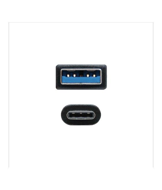 Nanocable Cable USB 3.1 Gen2 10Gbps 3A, tipo USB-C/M-A/M, negro, 1.5 m - Imagen 3
