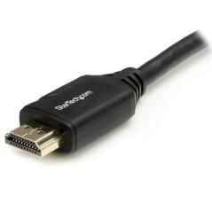 StarTech.com Cable de 1m HDMI 2.0 Certificado Premium con Ethernet - HDMI de Alta Velocidad Ultra HD de 4K a 60Hz HDR10 - para M