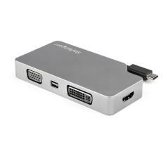 StarTech.com Adaptador USB-C de Vídeo Multipuertos - de Aluminio - 4K 30Hz - Gris Espacial