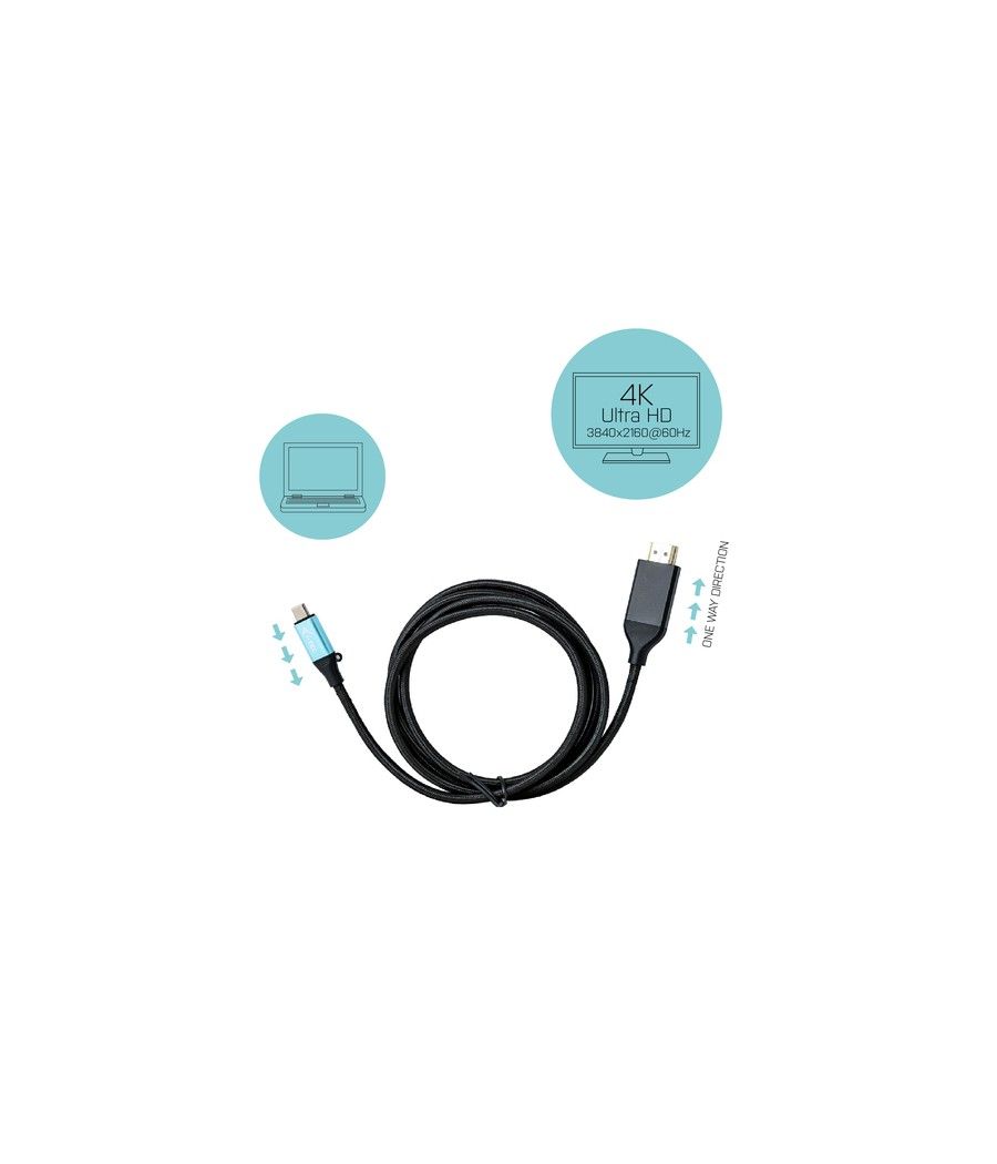 USB-C HDMI CABLE 4K 2M - Imagen 4