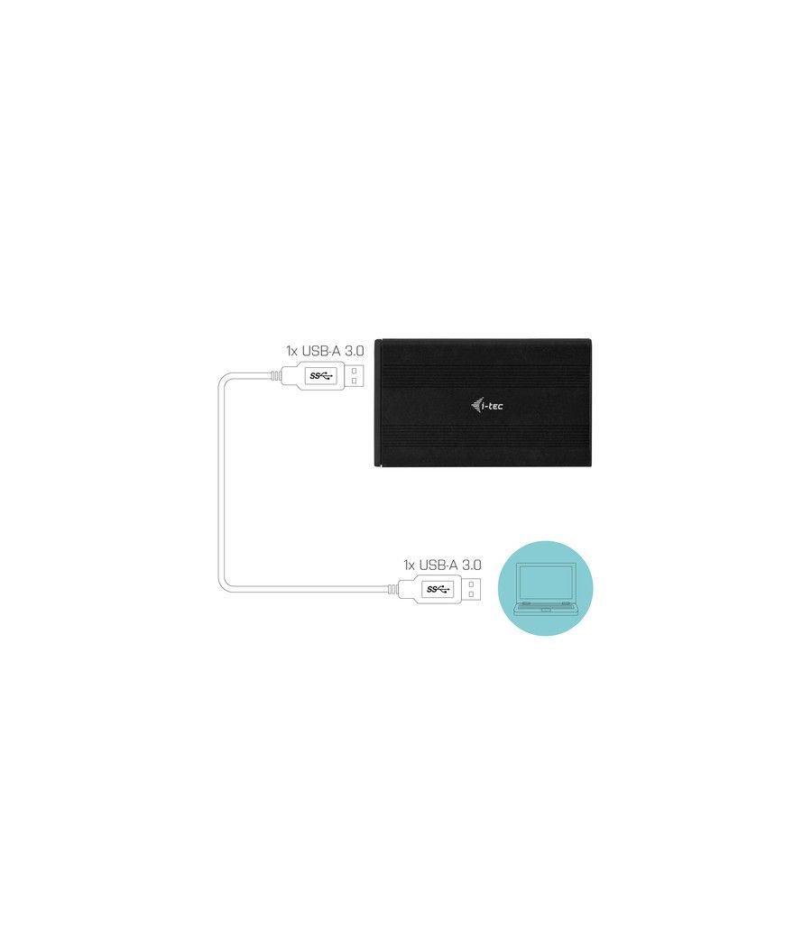 I-TEC USB 3.0 CASE HDD SSD ALU - Imagen 7