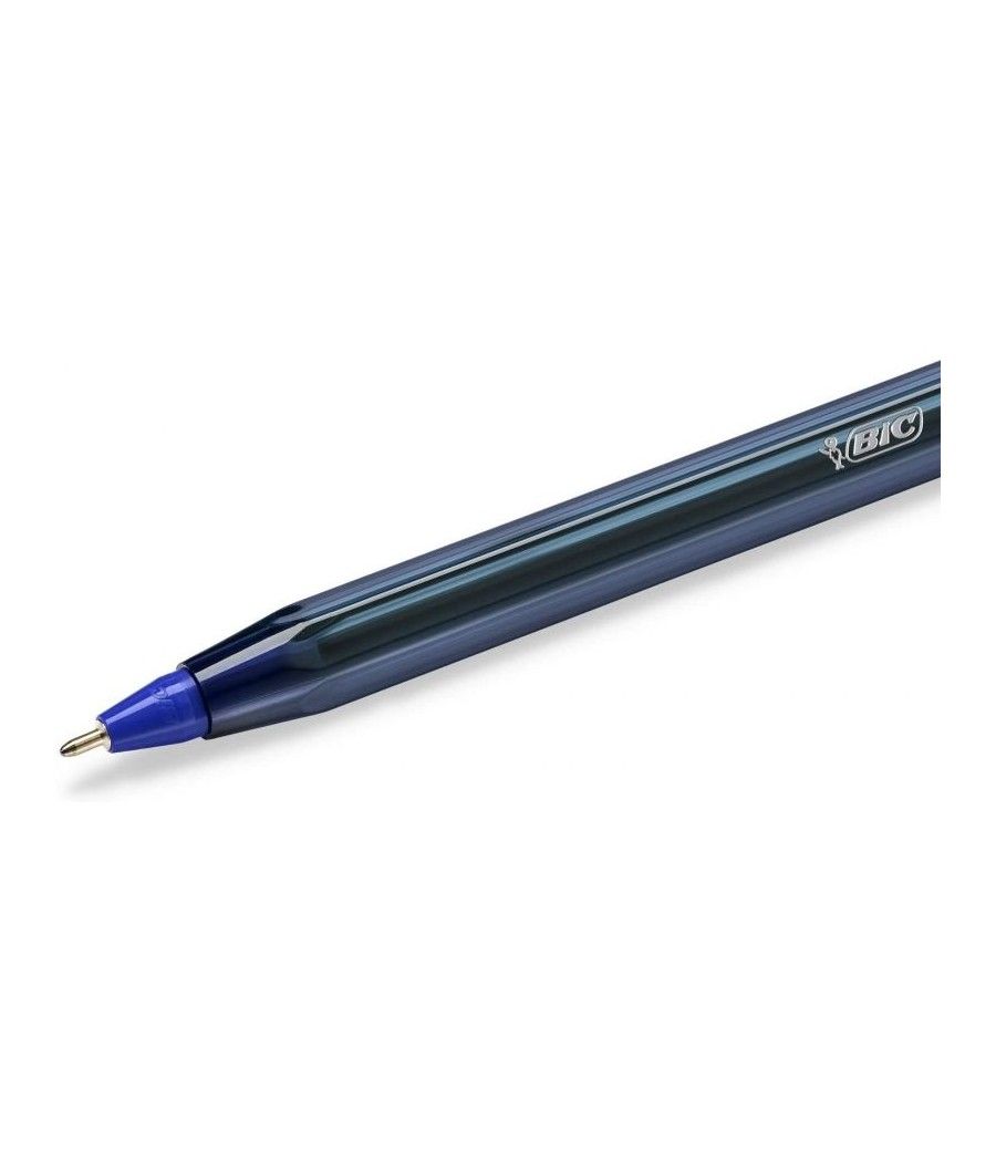 Caja de bolígrafos de tinta de aceite bic cristal exact ultrafine 992605/ 20 unidades/ azules - Imagen 2