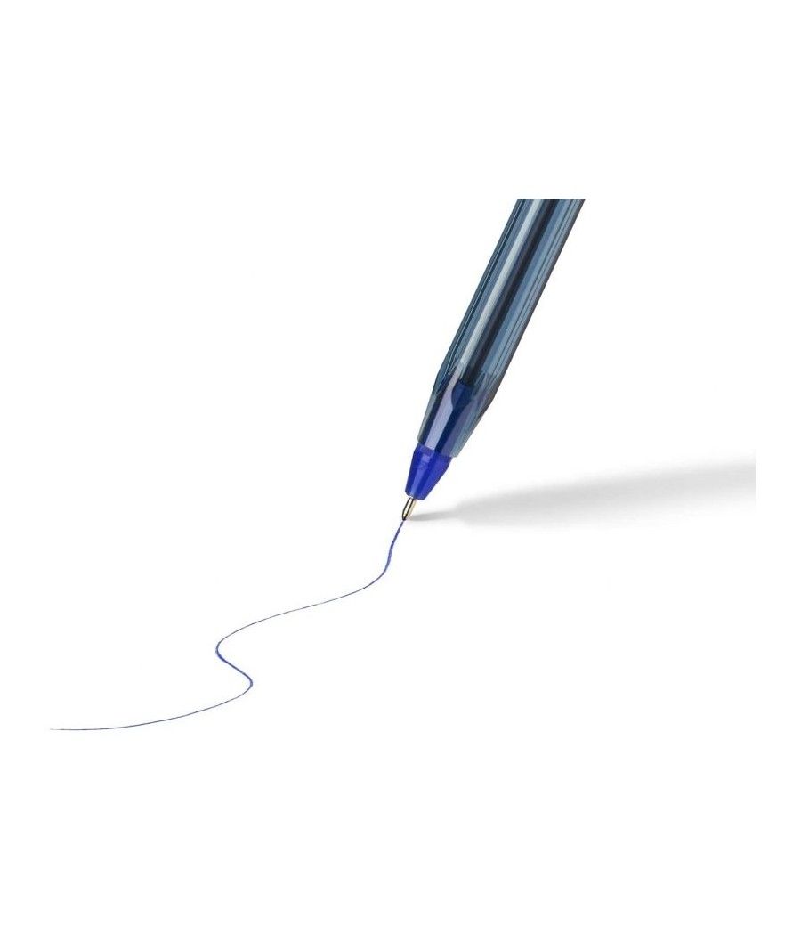 Caja de bolígrafos de tinta de aceite bic cristal exact ultrafine 992605/ 20 unidades/ azules - Imagen 3